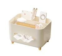 Qusedwey Caja de Almacenamiento de PañUelos, Soporte Multifuncional para Caja de PañUelos, Dispensador de PañUelos Moderno, Organizador de Mesita de Noche con Cubierta de PañUelos,C