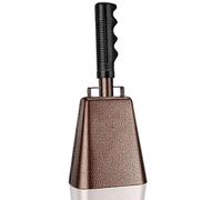 Qusedwey Cencerro de Acero de 10 Pulgadas/Matadores de Ruido con Asas, Campana de AnimacióN Deportiva. Campanas de Mano Escolares Macizas, Cencerros