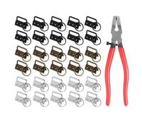 Qusedwey El Kit de Herrajes para de 31 Piezas de 32 mm Es Adecuado para Abrazadera de MuñEca, CordóN, Herramientas de Bricolaje