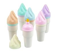 Qusedwey Juego de Marcadores y Resaltadores de Cono de Helado, BolíGrafos Multicolores