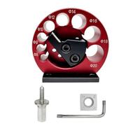 Qusedwey Kit de Accesorios para Hacer Pasadores de 8 Orificios, Redondeador Ajustable, Herramienta de Pasador de Fresado y PerforacióN EléCtrica para CarpinteríA de 8Mm-20Mm