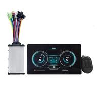 Qusedwey Pantalla LCD para Bicicleta Eléctrica H8 con Controlador, Proyección, Navegación, Cronómetro Digital, Velocímetro, Medidor B