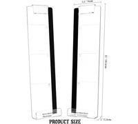 Qusedwey Paquete de 2 Tableros de Notas para Monitor de Computadora, Tablero de Mensajes Multifunción, Panel Lateral Transparente para Oficina y Escritorio de Computadora.