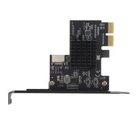 Qusedwey PCI-E 2X una USB3.1 A-Key Gen2 Tarjeta de ExpansióN Frontal Tipo E, 10 Gbps Tipo e Interno Conector de Panel Frontal de 20 Pines Tarjeta Vertical
