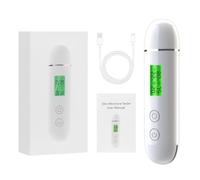 Qusedwey Probador de Humedad de la Piel Probador Inteligente de Agua y Aceite Pantalla LCD Medidor de Humedad de la Piel Detector de Agente Fluorescente