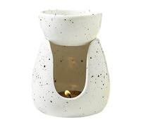 Qusedwey Quemador de Aceite Calentador de Velas de Cerámica Quemador Difusor de Aceite de Cerámica Portavelas Luz de Té Aromaterapia