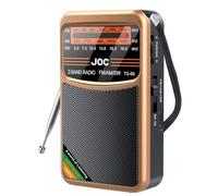 Qusedwey Radio De Bolsillo Mini Radio PortáTil De Banda Radio Am/FM/SW con BateríA Recargable Soporte para Auriculares Mini Radio para Personas Mayores, C