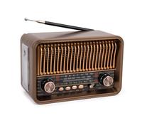 Qusedwey Radio Portátil FM Am SW Radios Vintage Multibanda Altavoz Inalámbrico Bluetooth Compatible con para Reproducción de MP3 USB/TF