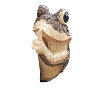 Qusedwey Silencio Rana Árbol Mirador Jardín Árbol Esculturas Árbol Al Aire Libre Cara Jardín Árbol Hugger Estatua Interior Exterior Patio A