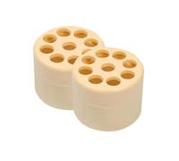 Qusedwey Soporte de Tallo de Ikebana en Espiral, Rejilla Floral Reutilizable para JarróN, Moldeador de Flores (S/Beige-Amarillo)