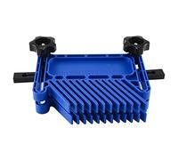 Qusedwey Tablero de Plumas de Herramientas de CarpinteríA Ajustable de 2 Piezas para Sierras de Mesa, Mesas de Fresadora y de Cinta con Ranuras en T, Ranuras de Inglete-Azul