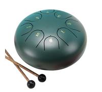 Qusedwey Tambor 6 Pulgadas y 8 Tonos,Tambor de Lengüeta Acero,Tambor de Lluvia para Jardín,Tambor de Lengüeta de Acero,Tambor de Lluvia para Exteriores, Adecuado para Principiantes,F