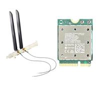 Qusedwey Tarjeta WiFi Inalámbrica WiFi7 QCNCM865 Bluetooth 5.4 Adaptador de Red Inalámbrico de Triple Banda con Antena Externa de 12 Dbi para Win11