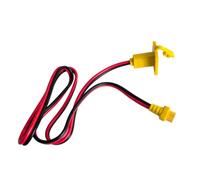 Qusinfc Cable de montaje en panel de conector de batería, 30 cm | Cable de extensión macho a hembra con cubierta protectora, cobre PVC de 12 AWG para cableado de pasatiempos