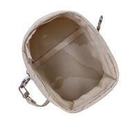 Qusinfc Funda protectora para muñeca de peluche, transparente, para colgar, bolsa de almacenamiento de PVC, bolsa cruzada, beige, Large