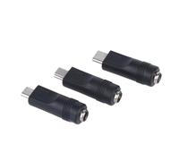Qusinfc Grupo de adaptadores de entrada hembra de respaldo | Interfaz de 5,5 x 2,1 mm, enchufe tipo C incluido, dos puntas adicionales de puerto pequeño, juego de suministro de 5 V