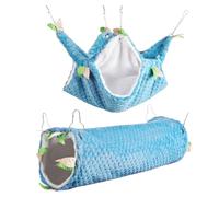 Qusinfc Hábitats para mascotas, túnel decorativo, juguete de hámster, hamaca de felpa, ropa de cama de invierno, túneles escondidos para animales pequeños, ardillas, cobayas para a granel