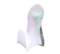 Qusinfc Juego de 10 lazos para decoración de sillas para ceremonia de boda y banquetes, decoración de recepción, juego de 10 piezas de colores para respaldo de silla de boda