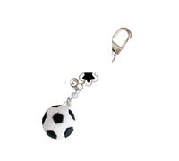 Qusinfc Llavero de estrella con cuentas inspirado en cómics, accesorio para mochila, regalo, llavero de estrella con cuentas, Negro, Talla única