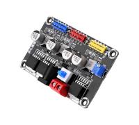 Qusinfc Módulo de fuente de alimentación de condensadores de aluminio, salida ajustable de 3,3 V 5 V con indicadores para prototipado de fuente de alimentación electrónica de competencia