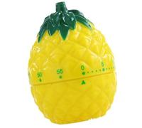 Qusinfc Reloj despertador manual con temporizador de cuenta regresiva en forma de piña, para hornear, estudiar y hacer ejercicio, herramienta de cocina decorativa