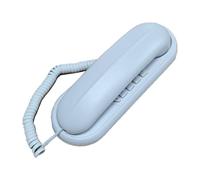 Qusinfc Teléfono con cable montado en la pared retro con línea fija de último número para el hogar, sala de estar, oficina, con cable