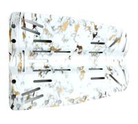 Qusinfc Versátil placa de aluminio ergonómica para exploración, entrenamiento de piscina, placa trasera ergonómica para buceo