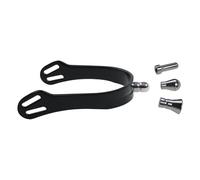Qusinfc Western Boy Spur - Decoración de botas de caballo de aleación de aluminio con cabeza reemplazable, para entrenamiento profesional, decoración de botas de caballo