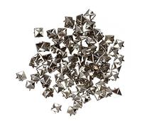 Qussedser 100X Apliques Remaches Plata 8mm Piramide Tachuelas Bolsa/Calzado/Guante