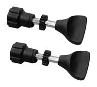 Qussedser 2 tornillos de base de enrutador de madera, base protectora, accesorio de base de máquina de corte eléctrica, tornillo de base para estantería y cabina