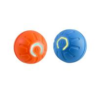 Qussedser 2PCS Pelota de Juguete para Perros Inteligente Juguete Interactivo Electrónico para Mascotas Bola Móvil USB Rebote en Movimiento Automático para Regalo de Cumpleaños para Cachorros