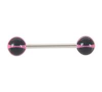 Qussedser 60X Piercing Lengua Pezon Bola UV Tongue Nipple Barbell