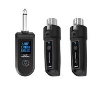 Qussedser Adaptador UHF XLR, Transmisor y Receptor de Micrófono Inalámbrico para Micrófono Dinámico, Mezclador de Audio para Guitarra, PA