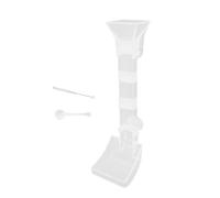 Qussedser Alimentador Multifuncional de Gran Capacidad, Tubo de Alimentación para Acuario, Dispensador de Alimentos Antiatascos, Alimentador de Peces de Diseño Transparente