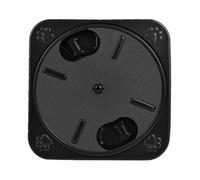 Qussedser Almohadilla para Rascar Uñas de Perro Tablero de Rascar para Perros Compartimentos para Refrigerios Tablero de Rascar para Uñas de Perro Redondo Giratorio Extraíble Negro