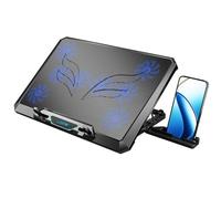 Qussedser Almohadilla RefrigeracióN Ordenador PortáTil con 8 Ventiladores RefrigeracióN, Ventilador Enfriador PortáTil Sin Luces, Soporte Enfriador para PortáTil con 5 Alturas Ajustables