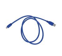 Qussedser Azul - Cable de Adaptador USB 3.0 Tipo A Macho a Mini B 10 Pin Macho Super Velocidad
