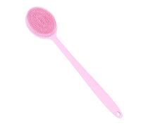 Qussedser Back Cepillo Cuerpo De Silicona Cepillo Cepillo De Doble Cara Manejar Cepillo De Ducha Antideslizante Pincel De Baño Parte Del Cuerpo Pincel De Masaje Limpiador Rosa