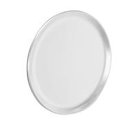 Qussedser Bandeja/Bandeja para Pizza, Borde Estrecho, Aluminio, 14 Pulgadas