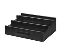 Qussedser Bandeja Organizadora de Perfumes, Estante para Fragancias, Soporte para Perfumes de, Expositor de Fragancias, Organizador de Perfumes Negro con Cajones