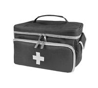 Qussedser Bolsa de almacenamiento de medicamentos vacía con cerradura, organizador de de píldoras con bolsas portátiles con cremallera, caja de medicamentos para viajes en casa, C