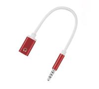 Qussedser Cable Audio Macho de 3,5 mm A Hembra Tipo C, Adaptador Audio para Auriculares con Conector Audio Analógico para Reproductor de MP3, Computadora Portátil, Tableta A