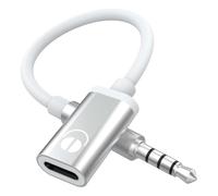 Qussedser Cable Audio Macho de 3,5 mm A Hembra Tipo C, Adaptador Audio para Auriculares con Conector Audio Analógico para Reproductor de MP3, Computadora Portátil, Tableta C