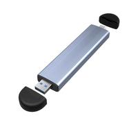 Qussedser Carcasa SSD M.2 M.2 A USB 3.1 Gen 2 Caja SSD NVME de 10 Gbps Caja SSD en Línea de Interfaz Dual Compatible con Protocolo NVME