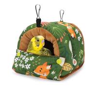 Qussedser Casa para PáJaros, CabañA CáLida para Invierno, Cama para PáJaros, Hamaca Colgante para Loros, Periquitos, CacatúAs, Caiques