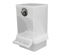 Qussedser Comederos para PáJaros Blancos, Comedero AutomáTico para Loros, Bebedero, Contenedor de Comida para Semillas, Jaula para Periquitos PequeñOs y Medianos