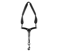 Qussedser Correa para Saxofón Correa Ajustable para el Cuello de Saxofón con Gancho de Metal Cómodo y Transpirable Arnés para Saxofón