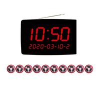 Qussedser de Llamada Camarero con Buscapersonas Inalámbrico, Botón Buscapersonas con Pantalla LED para Restaurante, Cafetería, Bar, Servicio de Atención Al Cliente, Enchufe de la UE