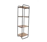 Qussedser DecoracióN Creativa Colgante de Pared de Estilo NóRdico Estante de Hierro Estante de Pared OrganizacióN del Hogar y Almacenamiento Organizador de Sala -Negro-B