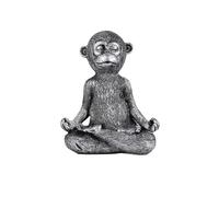 Qussedser Estatua de resina de mono meditador, figura de Buda para yoga, esculturas decorativas para el hogar, patio, sala de estar, patio al aire libre